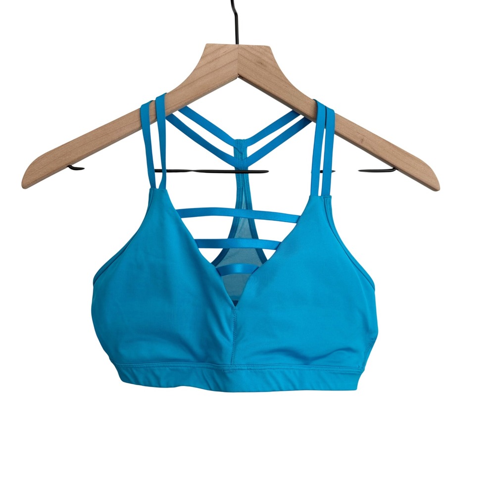 Victoria's Secret Sports Bra Blue Medium Activewear Athletic Athlete Gym Sporty